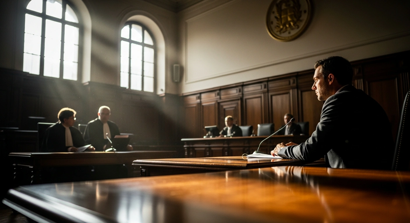 An American man accused of murder sits in a Milan courtroom while contesting his extradition to the United States.
