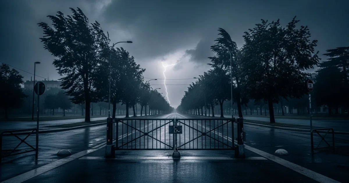 Milan Closes Public Parks Amid Orange Weather Alert for Severe Storms
