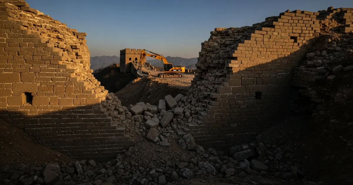 Four Detained for Causing Irreparable Damage to Ming Great Wall in Shanxi