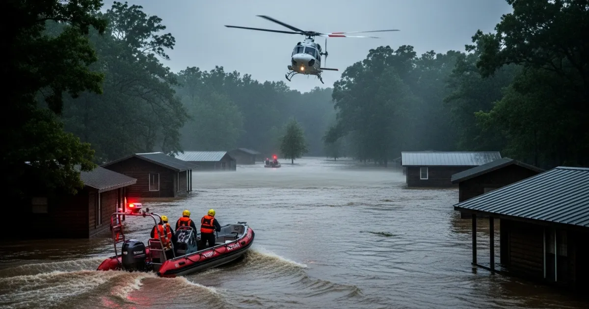 Over 200 Rescued by Helicopter After Flash Flooding at Missouri Summer Camp