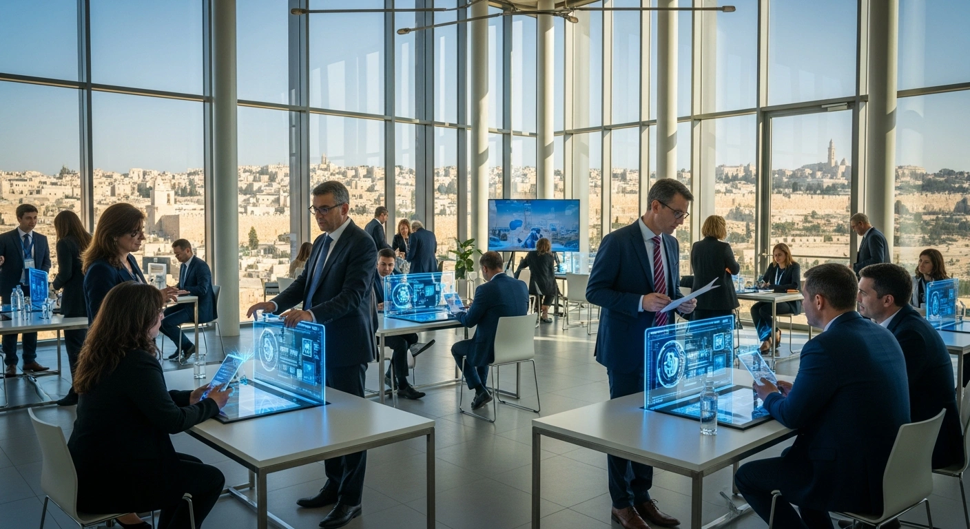 Global leaders and entrepreneurs network at the annual MIXiii Health-Tech conference in Jerusalem to discuss advancements in digital health and life sciences.
