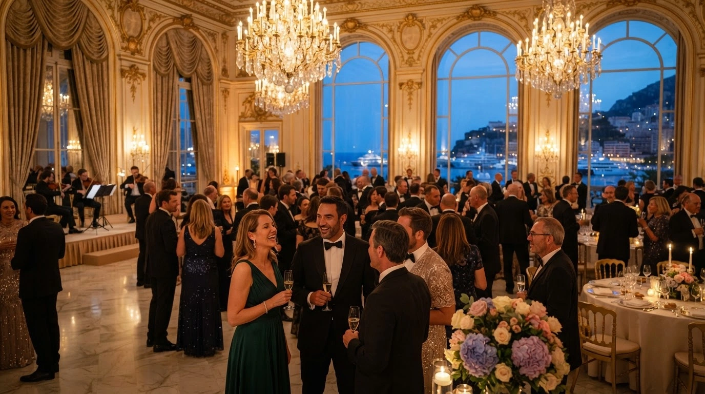 International dignitaries and celebrities attend a high-profile charity gala in Monaco to support environmental and humanitarian causes.