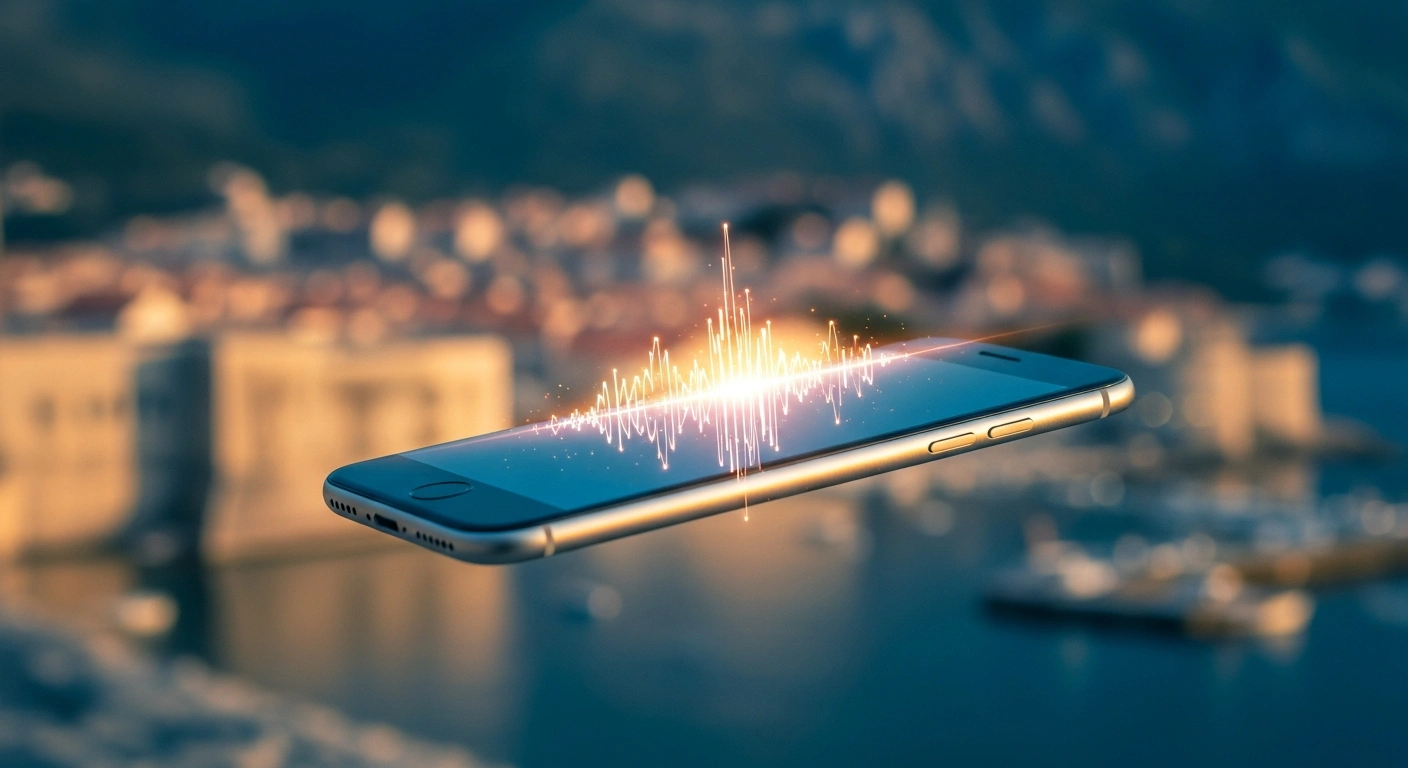 A smartphone displays a digital transaction interface representing the new national instant payment system in Montenegro.