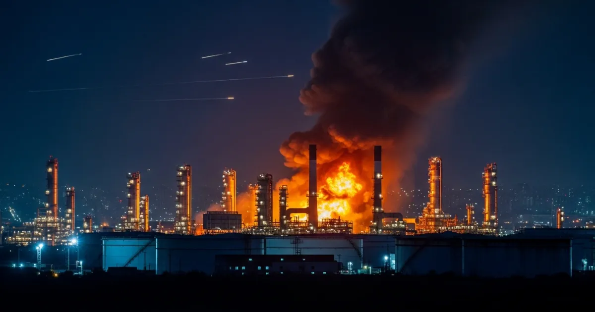 Fire Reported at Moscow Oil Refinery Following Large-Scale Drone Attack