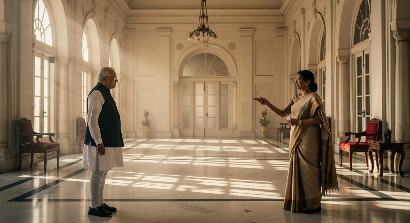 N Rangasamy takes the oath of office as Chief Minister of Puducherry during a formal ceremony administered by Lieutenant Governor Tamilisai Soundararajan at Raj Nivas.