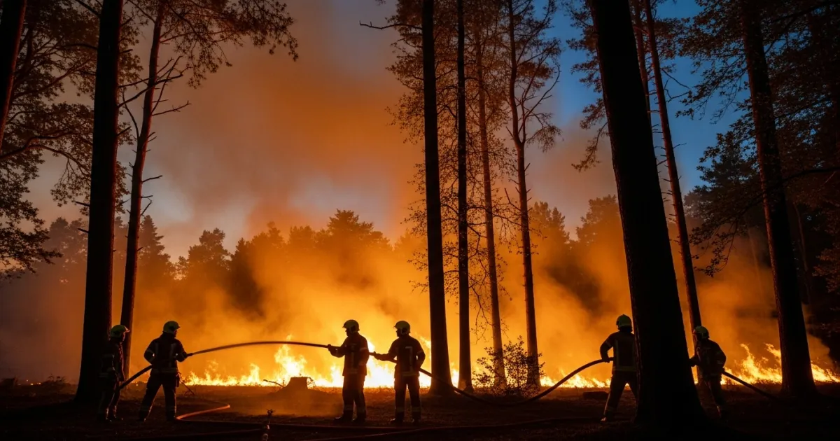 Emergency Crews Tackle Significant Woodland Fire in New Forest