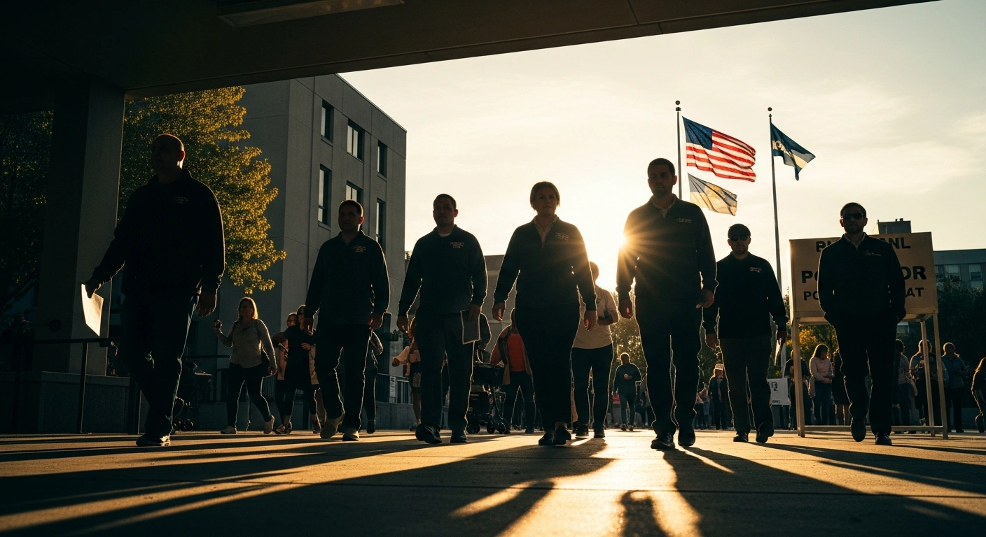 New Jersey voters arrive at a polling station to cast their ballots in the 2026 primary election for U.S. Senate and House seats.