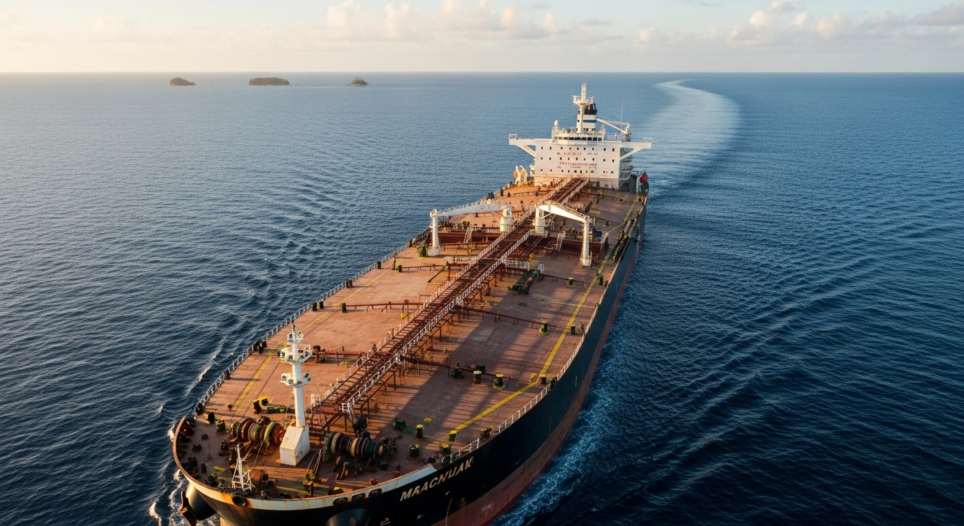A large fuel tanker sails across the Pacific Ocean as New Zealand seeks United States assistance to ensure energy security for Pacific Island nations.