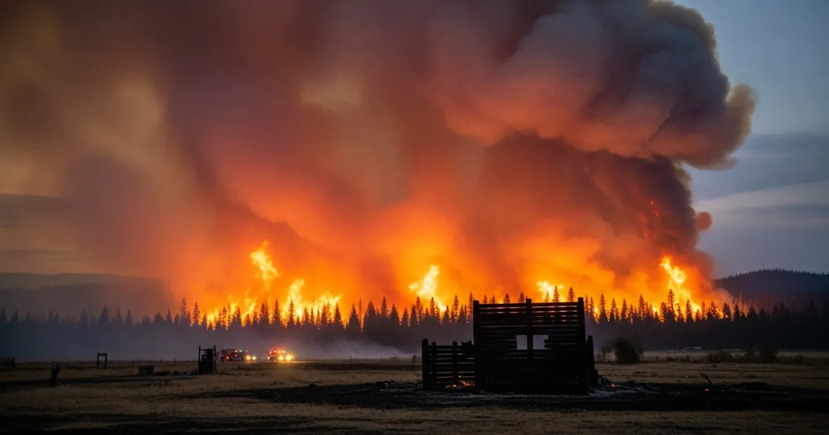 Old Trails Wildfire Grows to Over 3,000 Acres Near Fort Spokane