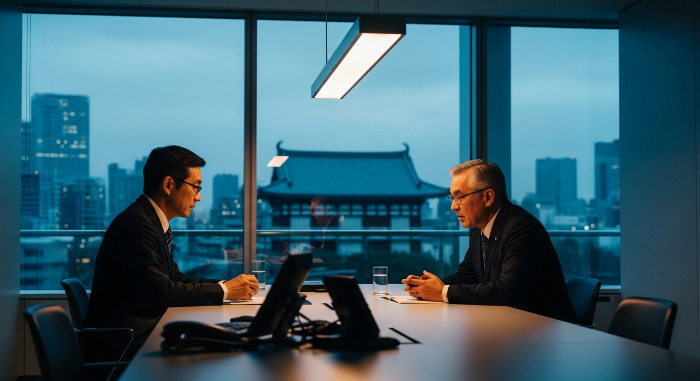 Palantir CEO Alex Karp and Japanese Prime Minister Sanae Takaichi meet in Tokyo to discuss artificial intelligence and national security.