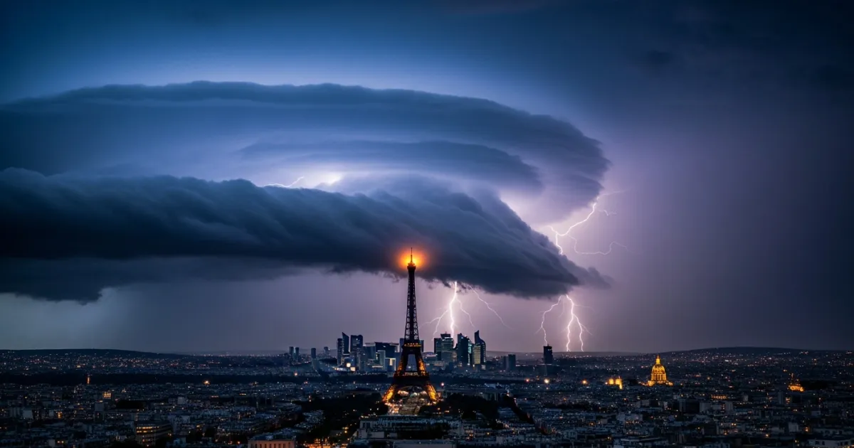 Météo-France Issues Orange Alert for Severe Thunderstorms in Paris Region