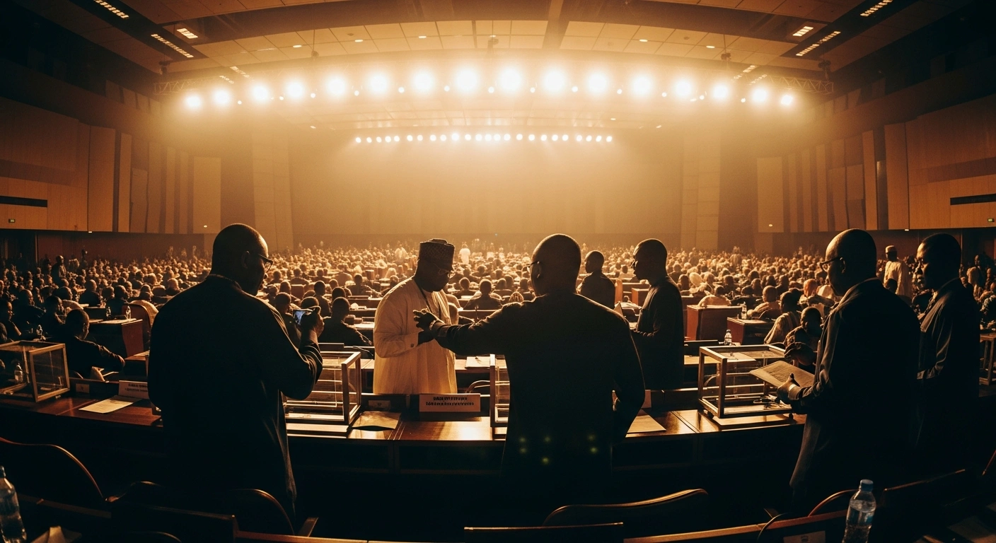 Delegates gather at the Peoples Democratic Party national elective convention in Abuja to elect new leadership for the party.