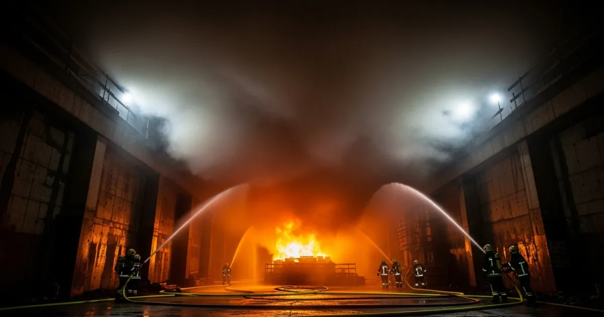 Firefighters Extinguish Major Blaze at Petah Tikva Construction Site