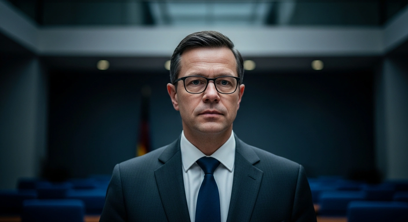 German Defense Minister Boris Pistorius stands in a formal office while discussing military aid policy regarding Ukraine.