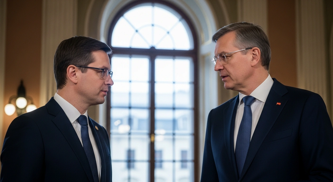 Polish President Karol Nawrocki and Latvian President Edgars Rinkevics meet in Riga to discuss strengthening bilateral ties, regional security, defense cooperation, and infrastructure projects like Via Baltica.