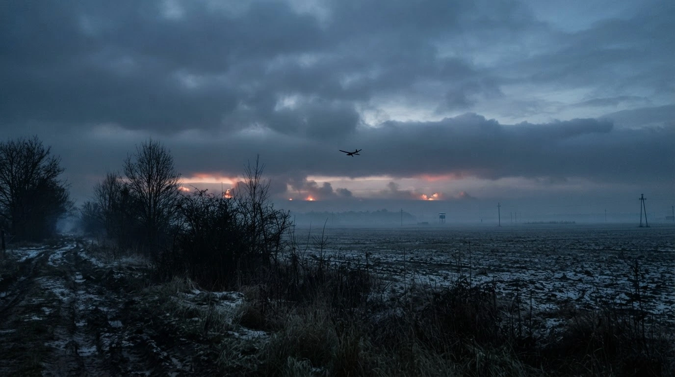 A mysterious drone flies over the Polish border during a period of heightened military security and aerial activity.