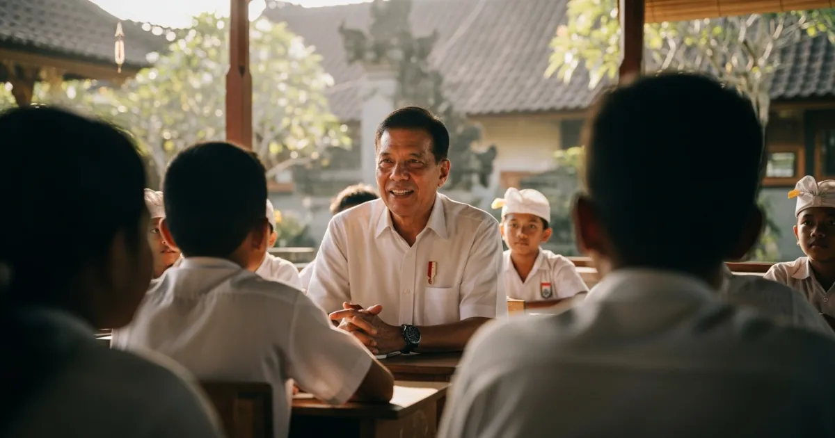 President Prabowo Subianto Highlights Education Reform During Bali Visit