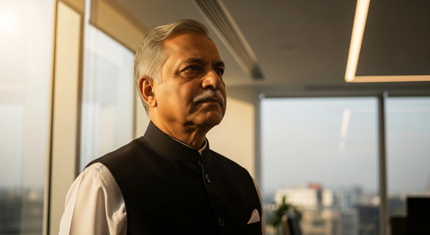 Assam Lok Sabha MP Pradyut Bordoloi stands in a professional office setting after officially joining the Bharatiya Janata Party.