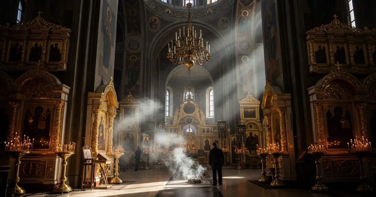 President Vladimir Putin Attends Orthodox Easter Service in Moscow