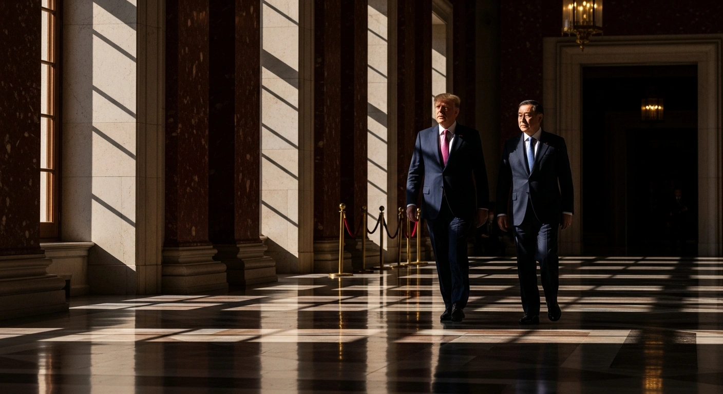Russian President Vladimir Putin walks alongside Chinese leadership during a diplomatic visit to discuss strategic partnerships.