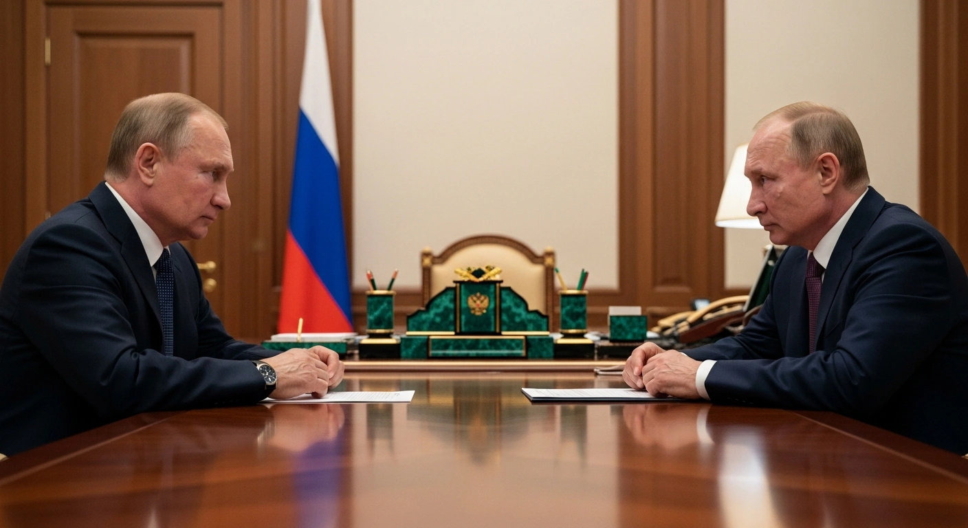 Russian President Vladimir Putin meets with Marat Kambolov to discuss bilateral cooperation and socio-economic development between Russia and South Ossetia.