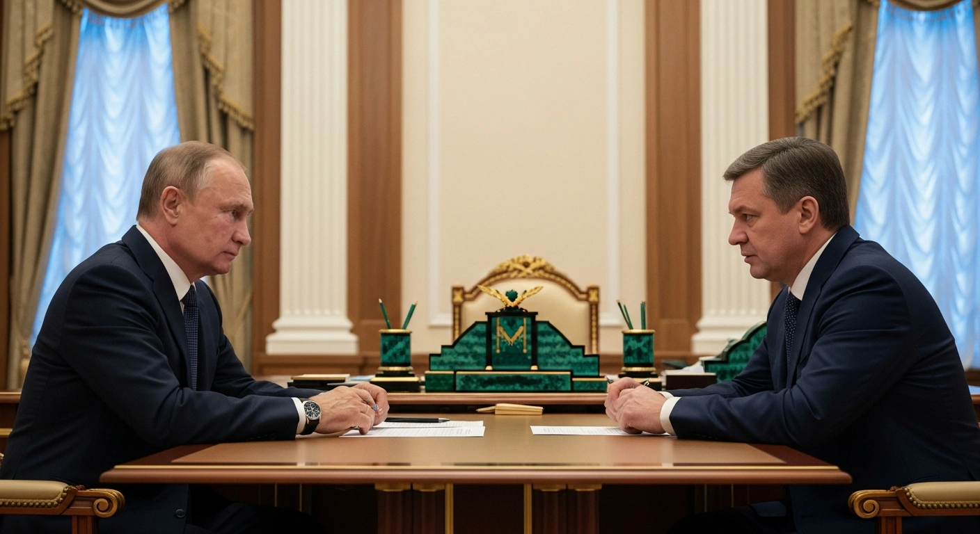 Russian President Vladimir Putin meets with Ivanovo Region Governor Stanislav Voskresensky to discuss regional economic and social development projects.