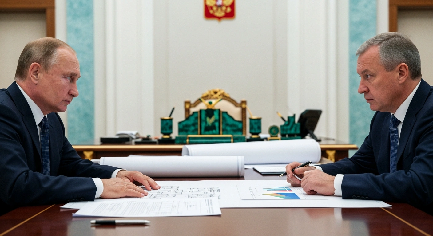 Russian President Vladimir Putin meets with Kaliningrad Region Governor Alexei Besprozvannykh to discuss socio-economic development and infrastructure projects.