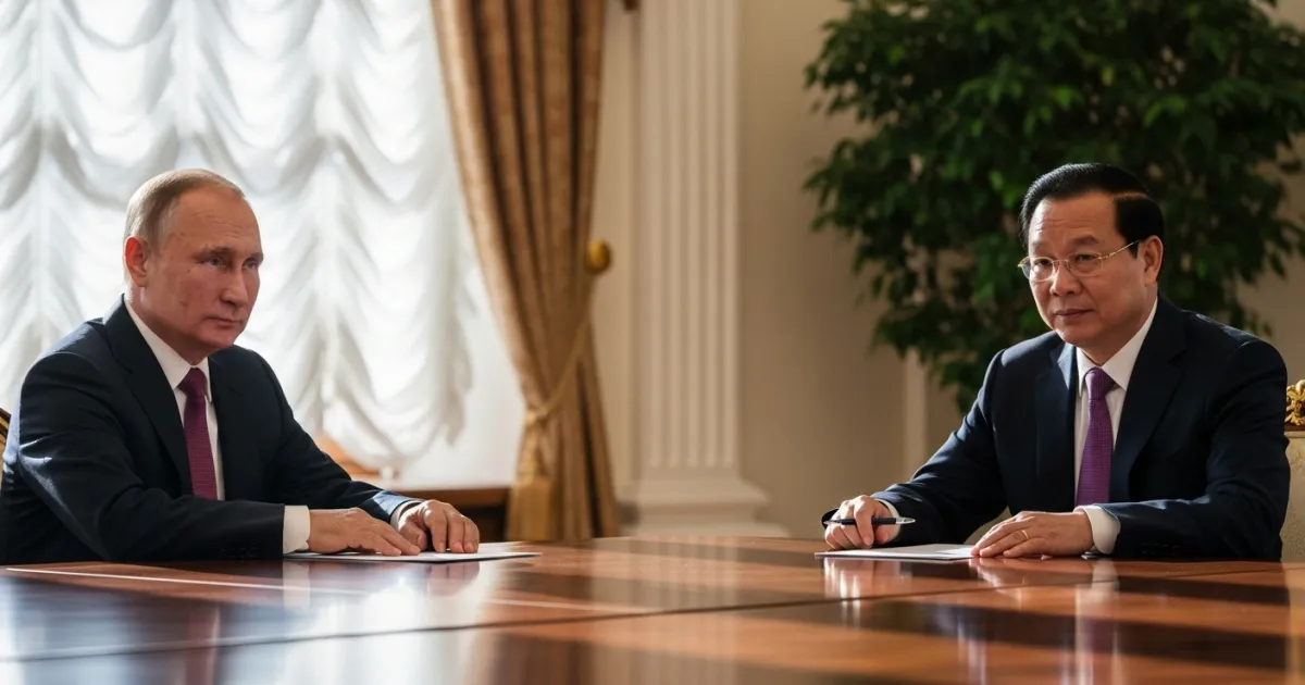 Putin Hosts Vietnamese Foreign Minister Le Hoai Trung in Kremlin for Bilateral Talks