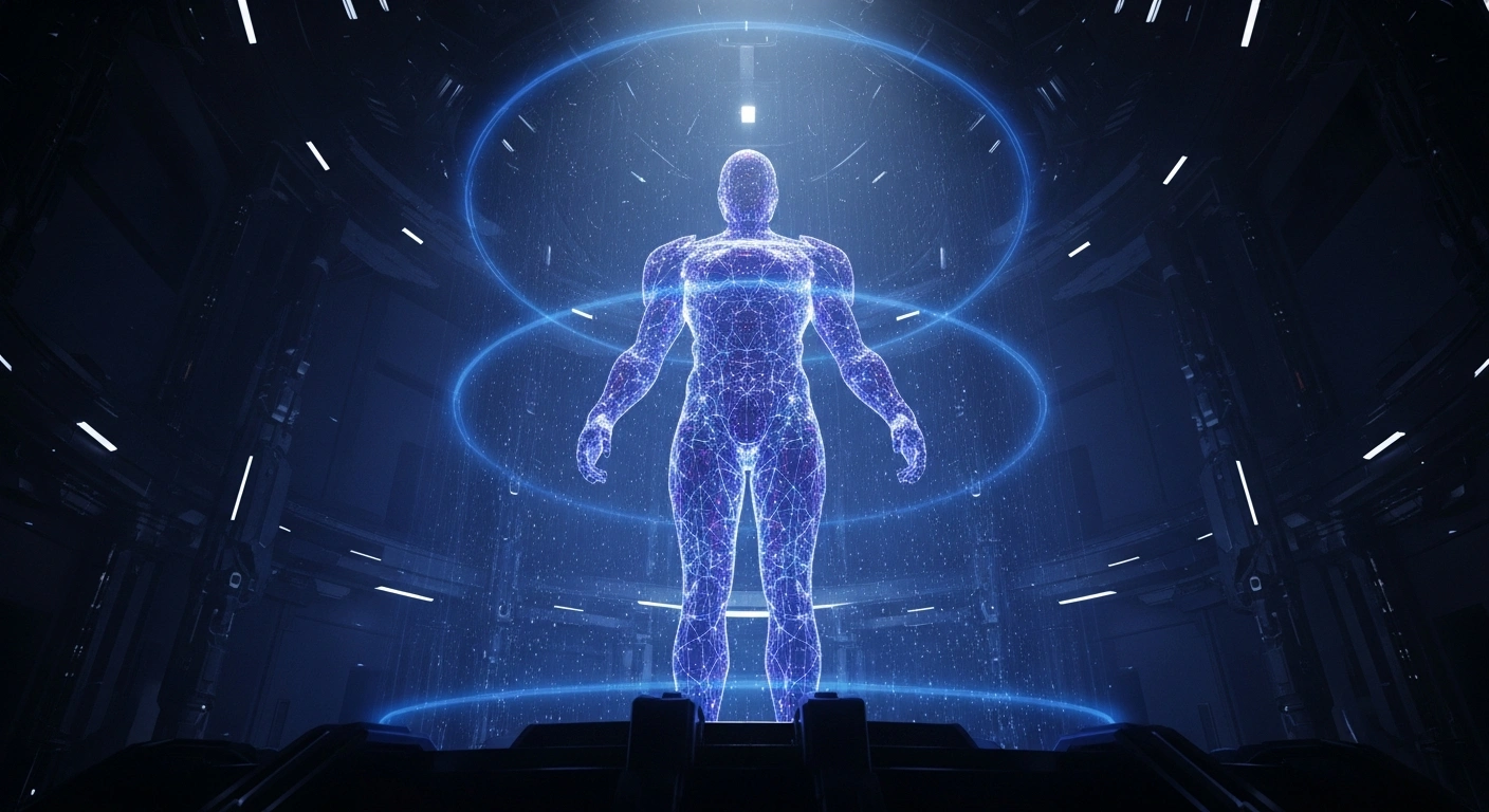 A shimmering, intricate lattice of indigo and electric blue light, representing novel quantum matter and 'quantum armor' against errors, is suspended within a dark, crystalline matrix, symbolizing the stabilization of quantum information in fault-tolerant quantum computing by Chinese scientists using the Zuchongzhi 2 processor.