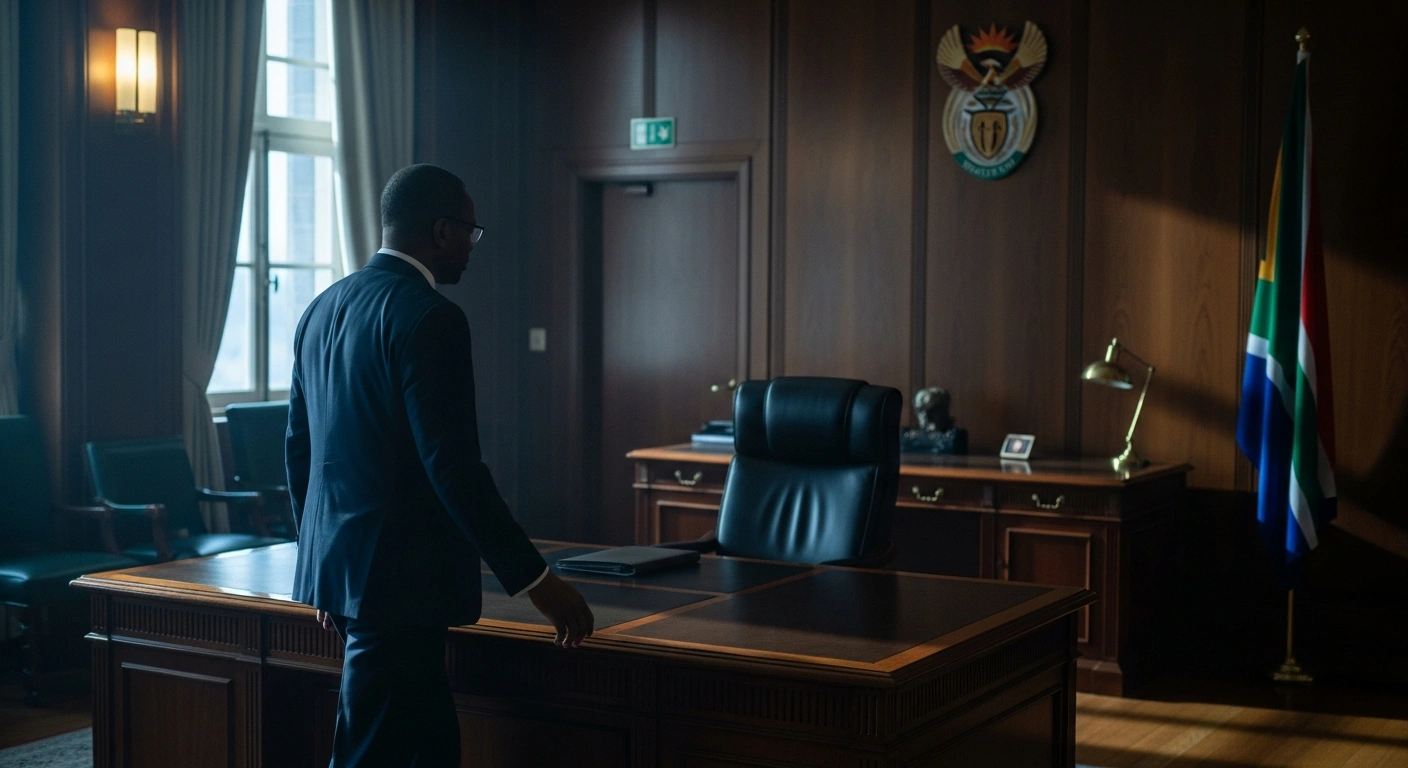 A high-ranking official leaves an office following the resignation of Andrea Johnson from the South African National Prosecuting Authority.