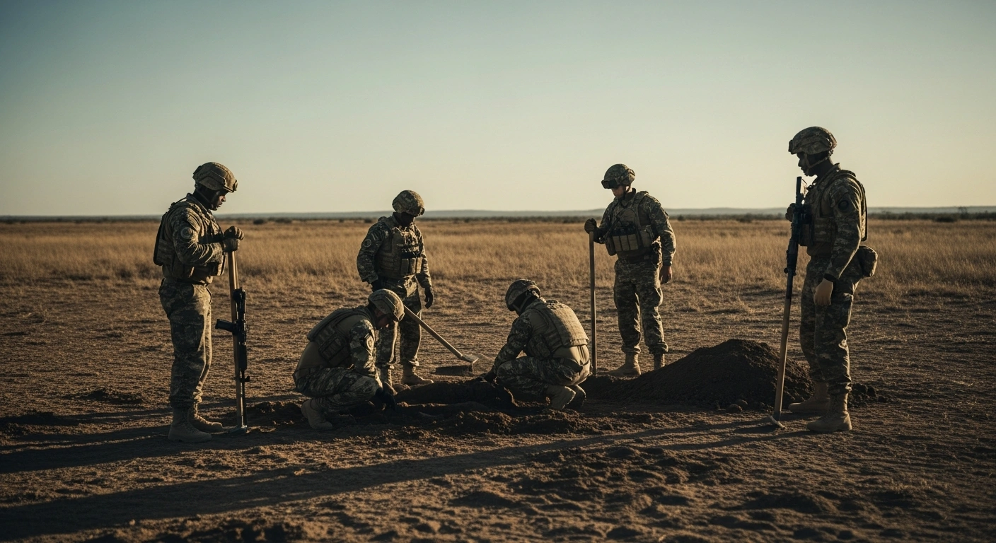 South African military personnel conduct a formal excavation in Angola to recover the remains of liberation struggle activists who died during the apartheid era.