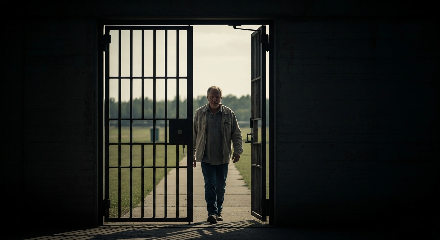Richard Glossip walks free from an Oklahoma jail after being released on bond while awaiting a new trial.