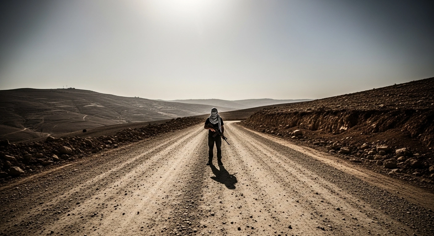 U.S. Representative Ro Khanna stands on a dusty road in the West Bank during a humanitarian assessment trip.