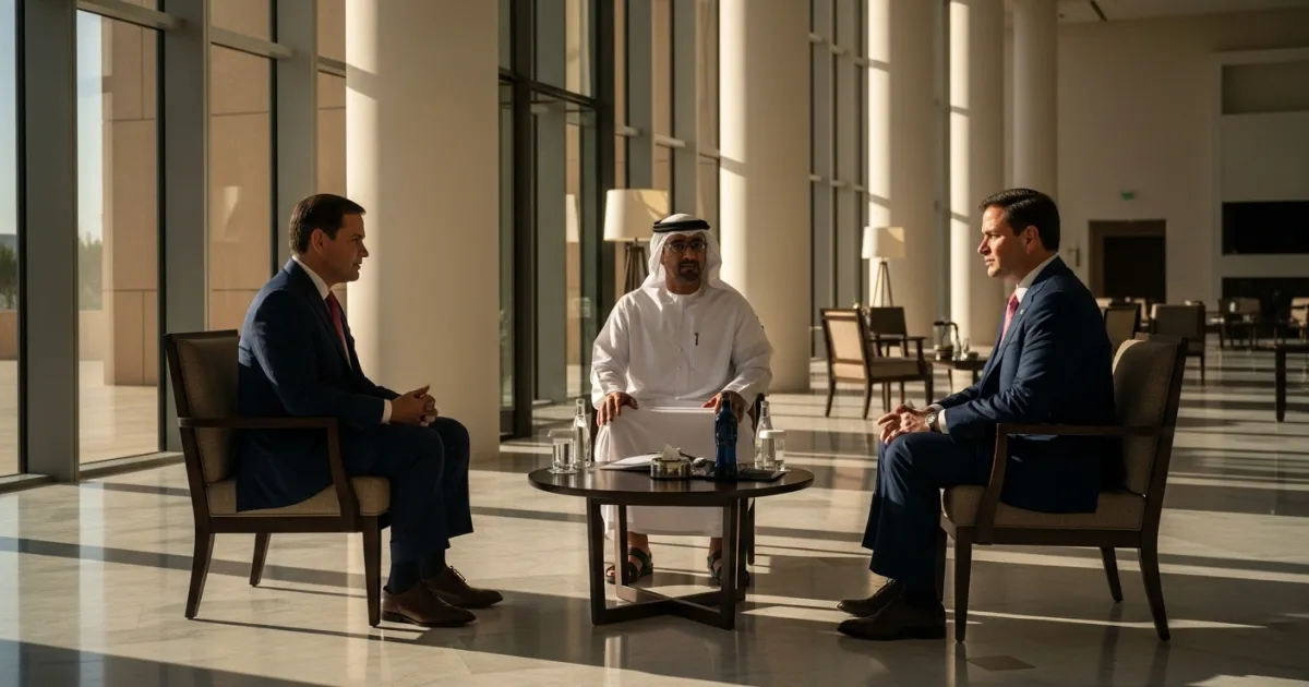 U.S. Secretary of State Marco Rubio Visits UAE for High-Level Security Talks