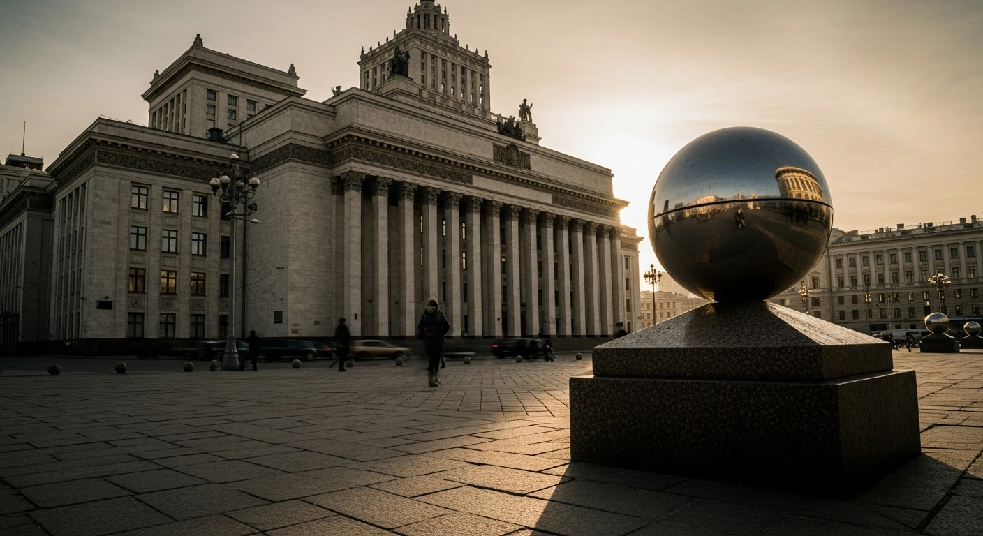 The Central Bank of Russia building in Moscow stands as policymakers adjust the key interest rate to address economic growth and inflationary pressures.