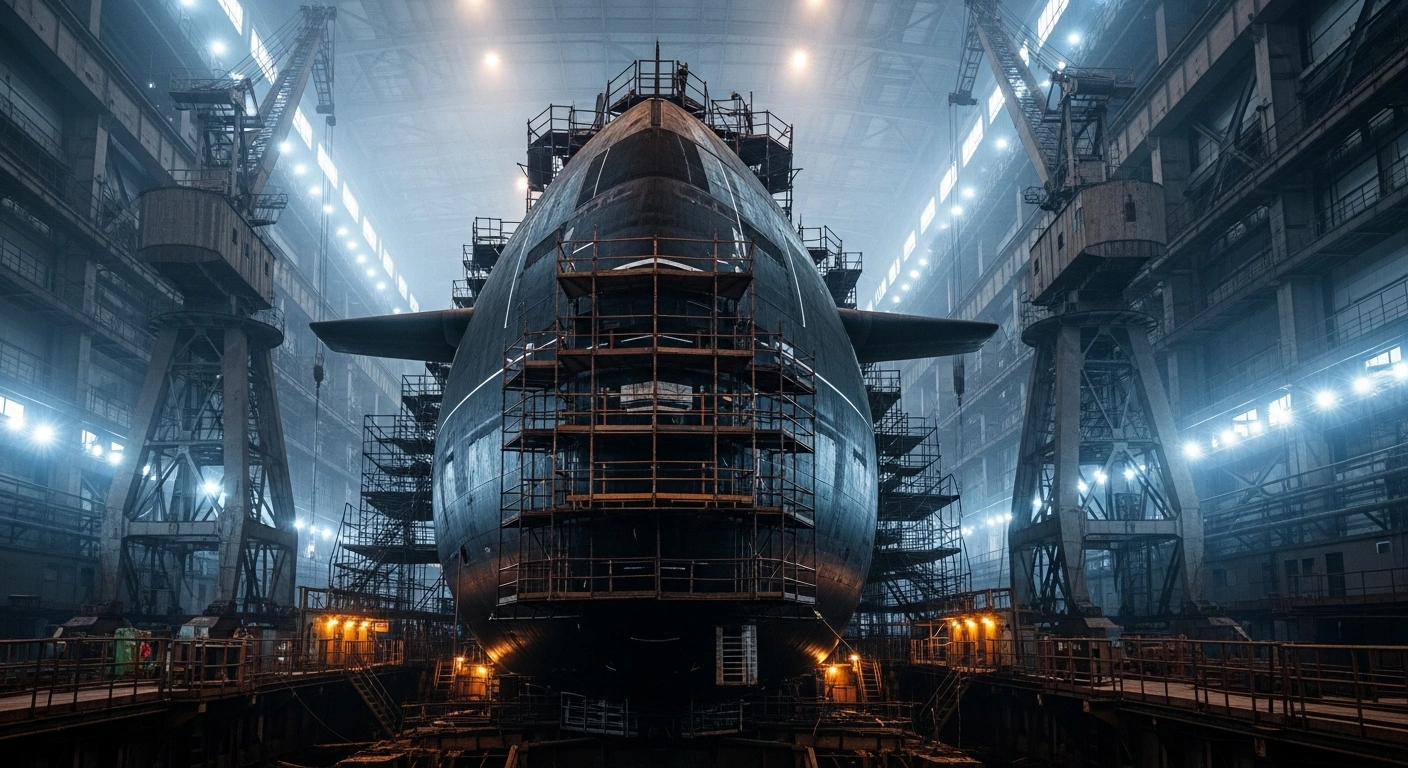 The Russian Navy begins construction on the Murmansk Yasen-M-class nuclear-powered submarine at the Sevmash Shipyard in Severodvinsk.