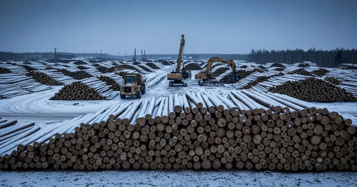 Russian Timber Exports to China Decline Amid Economic Headwinds