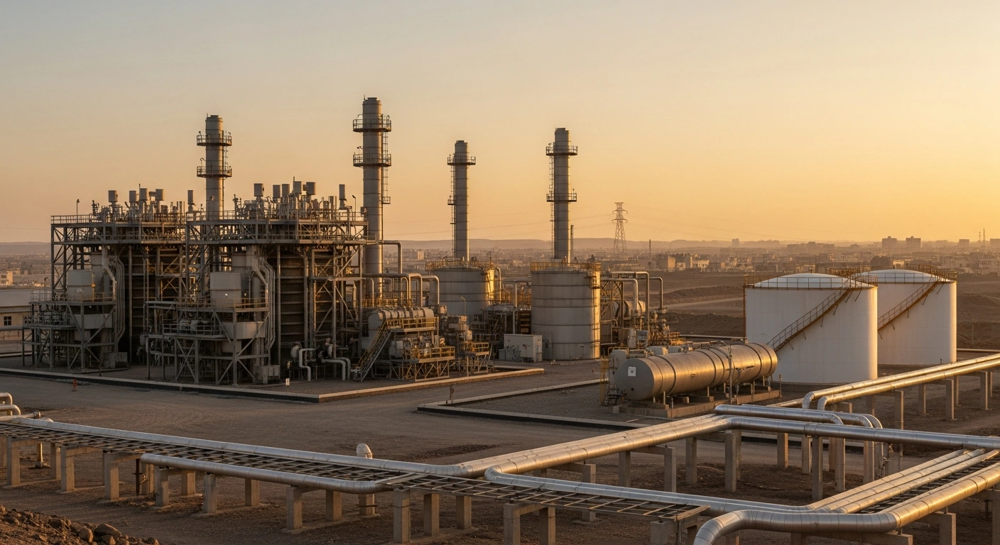 A view of a power plant in Yemen receiving fuel support from Saudi Arabia to help stabilize the energy sector and improve essential services.