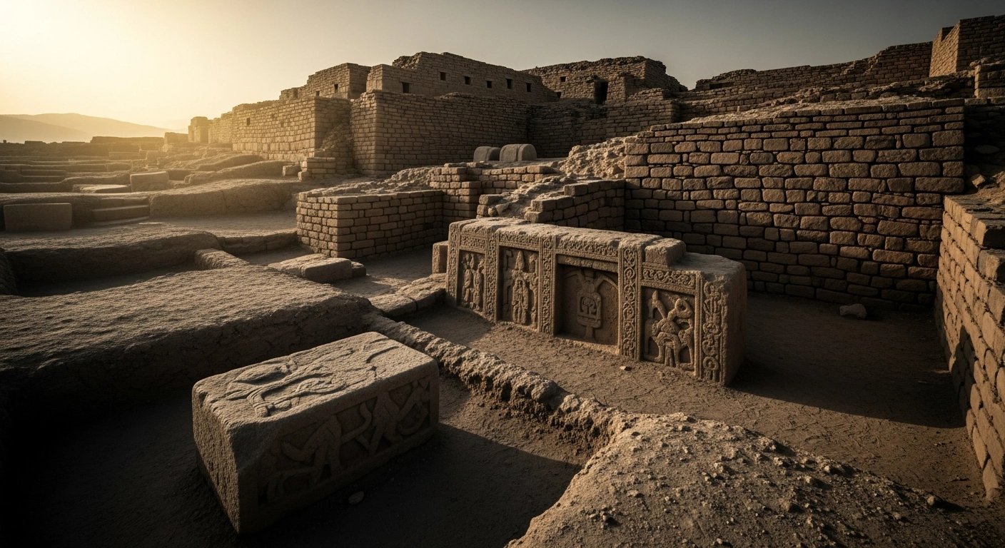 Archaeologists study the ancient stone ruins of the 4,000-year-old Shimao settlement in China to understand its complex social hierarchy and genetic history.