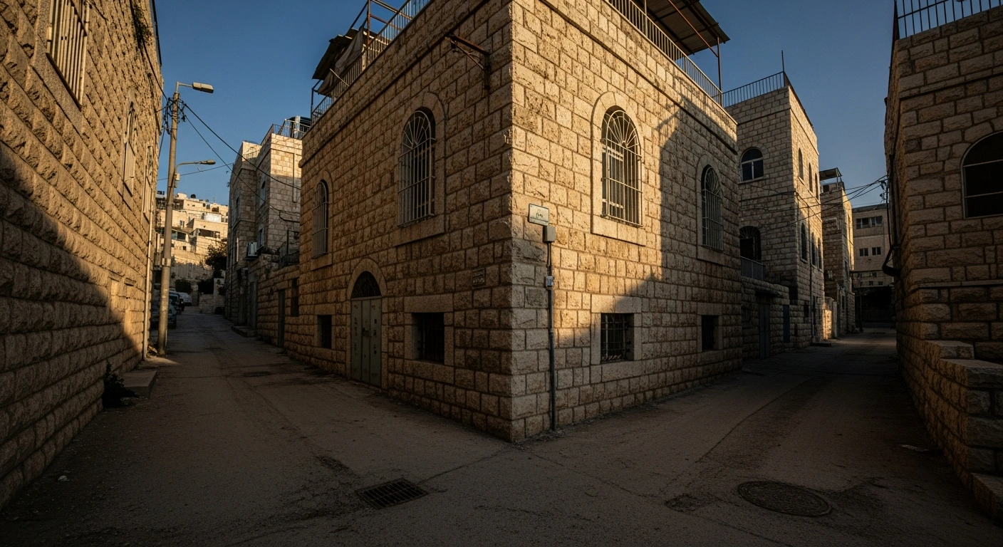 A Palestinian family home in the Silwan neighborhood of East Jerusalem stands under threat of demolition due to building permit disputes.