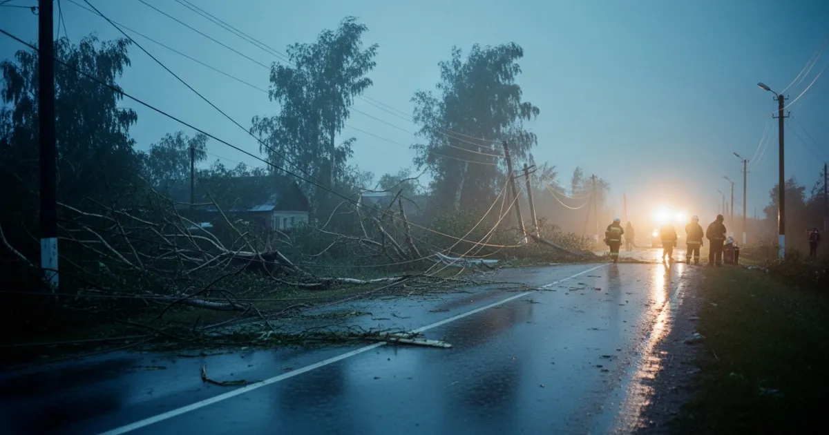 Deadly Storm Causes Widespread Power Outages in Russia's Smolensk Region