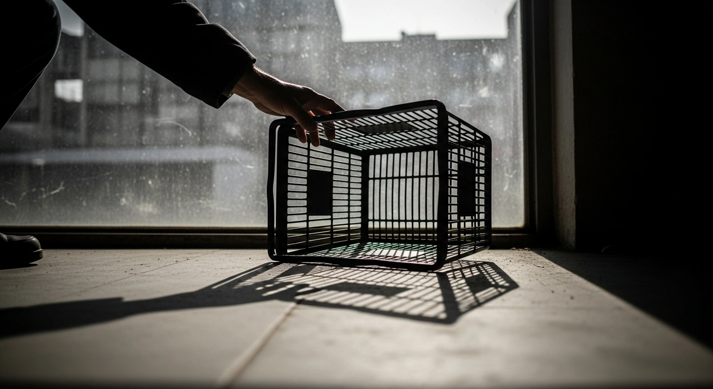 A weathered hand reaches into an empty grocery basket, representing the potential loss of Supplemental Nutrition Assistance Program (SNAP) benefits for 42 million Americans after the Trump administration instructed states to undo payments following a Supreme Court ruling.