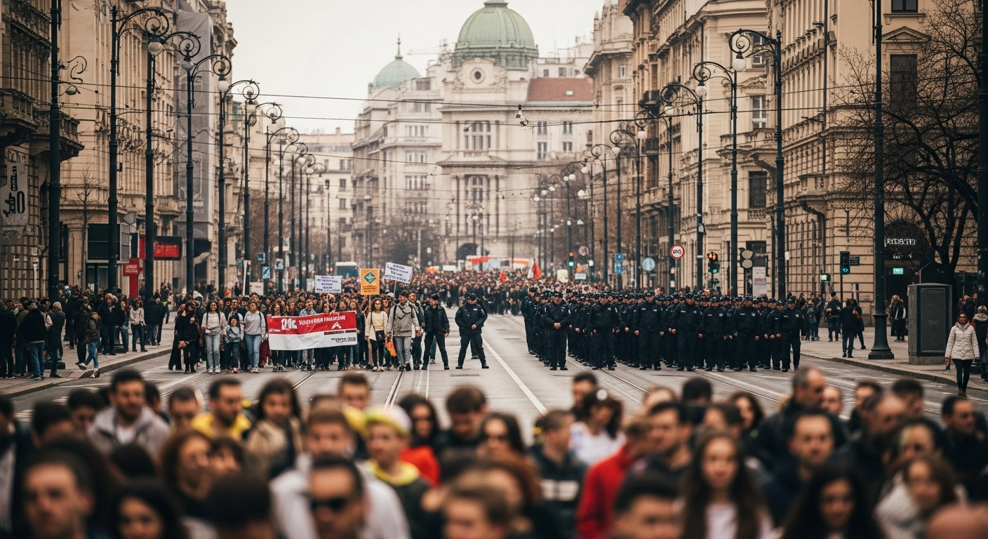 Thousands of people participate in the Sofia Pride march and the March for the Family in the city center of Sofia under police supervision.