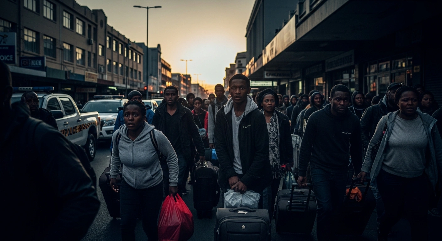 Foreign nationals in South Africa pack their belongings and prepare to leave their homes due to rising tensions ahead of planned anti-immigrant demonstrations.