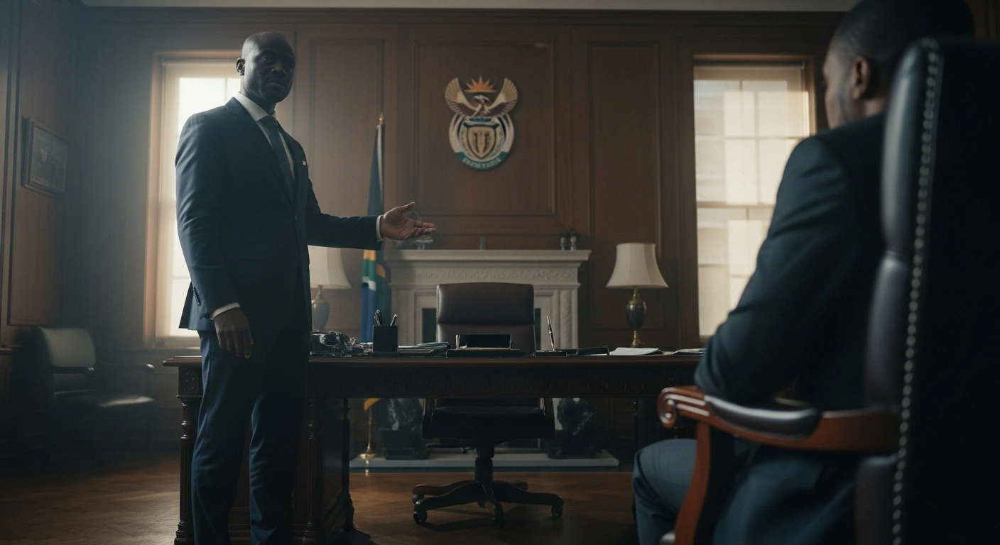 A South African government official holds a formal meeting with the United States Ambassador to discuss diplomatic concerns regarding judicial and economic policies.