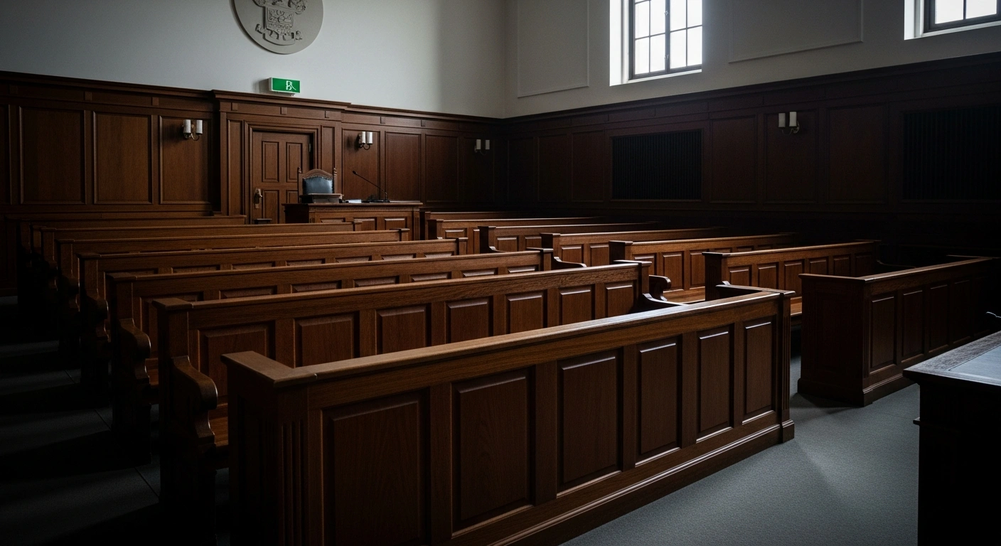 A view of the interior of Southampton Crown Court where a man was convicted for the murder of a university student.
