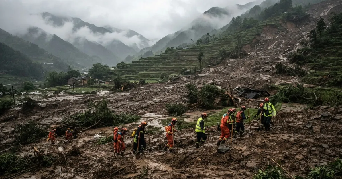 Torrential Rains Trigger Deadly Mudslides in Jiangxi Province, China