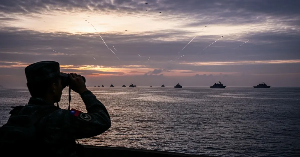 China Deploys 42 Aircraft, 11 Warships Near Taiwan; 32 Aircraft Enter ADIZ