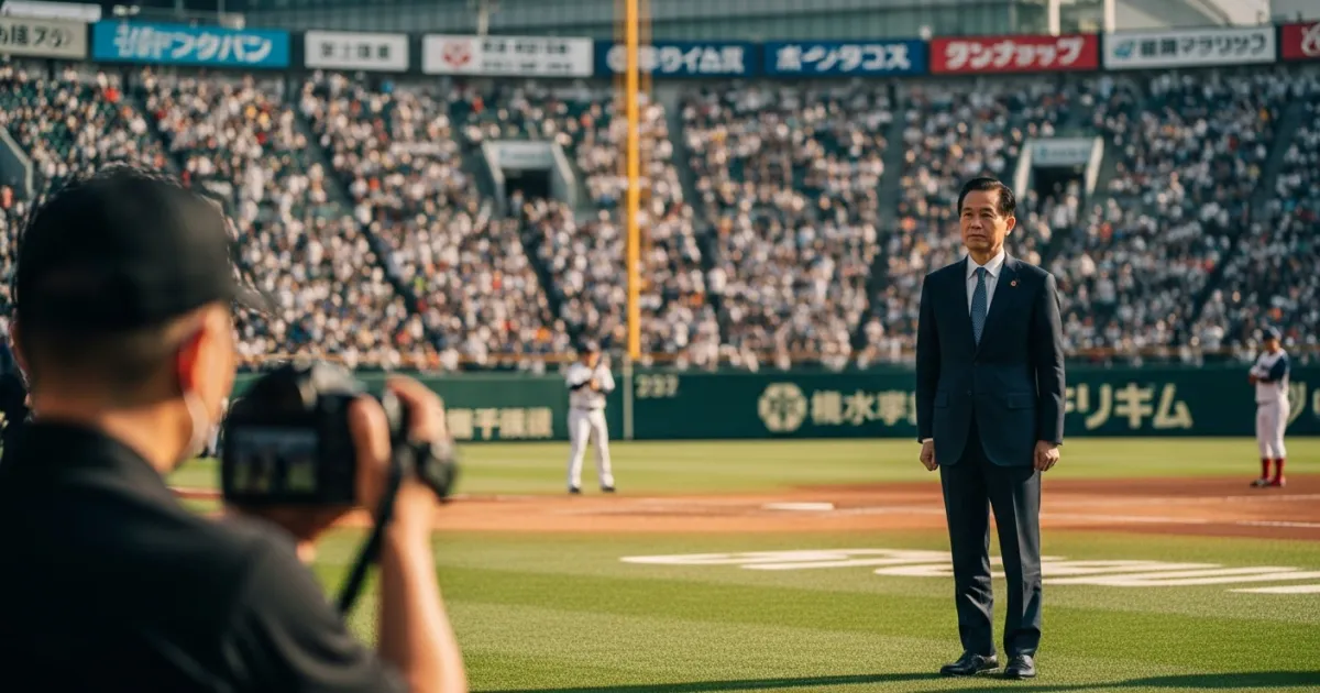 Taiwanese Premier Cho Jung-tai Makes Rare Visit to Japan for Baseball Event