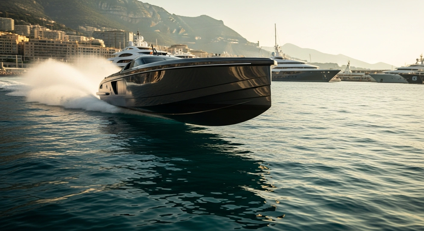 Team Drogba's electric powerboat races across the water in Monaco to secure a victory in the E1 Series championship.